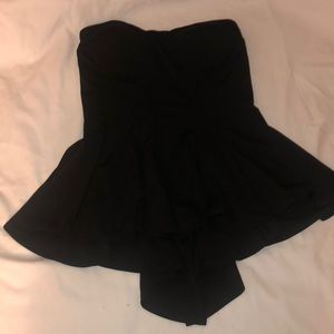 Windsor peplum strapless top